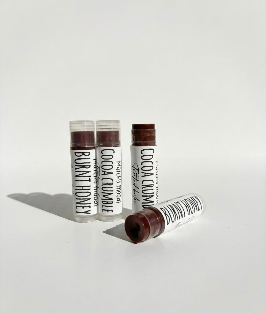 TOASTED SUGAR DUO (includes burnt honey & cocoa crumble lip balm )