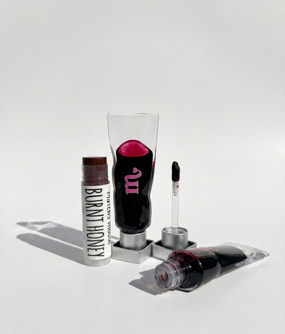 CRAZY DUO ( cranberry water tint + burnt honey lip balm)
